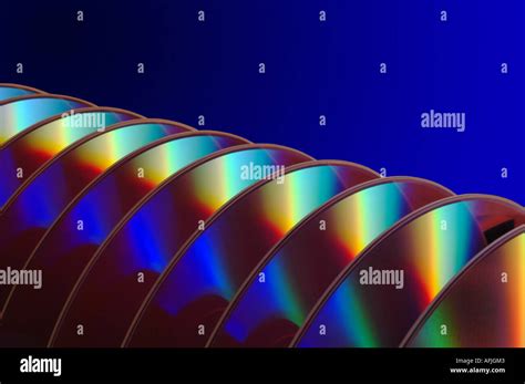 Dvds In A Row Dvds Aligned In A Row Stock Photo Alamy