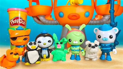 Octonauts Play Doh Learning With Captain Barnacle Peso And Kwazii At The Octopod Youtube