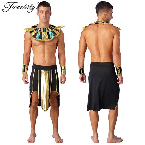 Antigo Egito Fara Rei Cosplay Para Homens Festa Tem Tica De Halloween