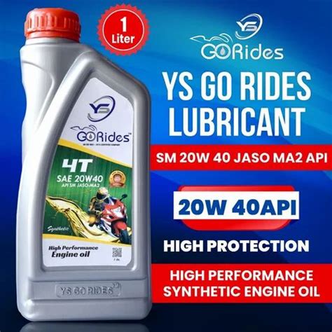 Ys Go Rides W Fully Synthetic Bike Engine Oil Bottle Of Litre At