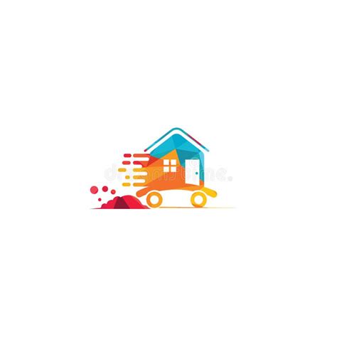 House Moving Company Logo Design Stock Vector Illustration Of Label