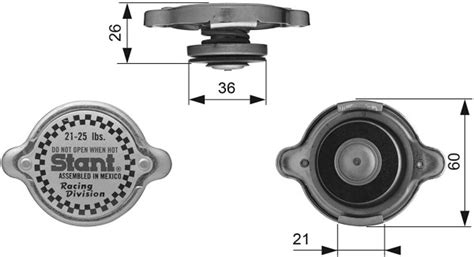 Stant 21 25 Psi Radiator Cap Rc10372 Orranje Performance Ltd