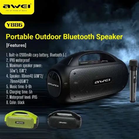 Awei Y Portable Outdoor Wireless Speaker Best Price