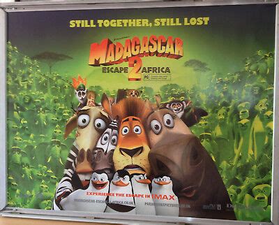 Cinema Poster MADAGASCAR 2 ESCAPE AFRICA 2008 Quad V2 Ben Stiller