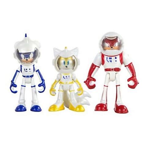 Sonic Boom Space Odyssey Metallic Space Suit Sonic Tail Knuckles 3 Pack