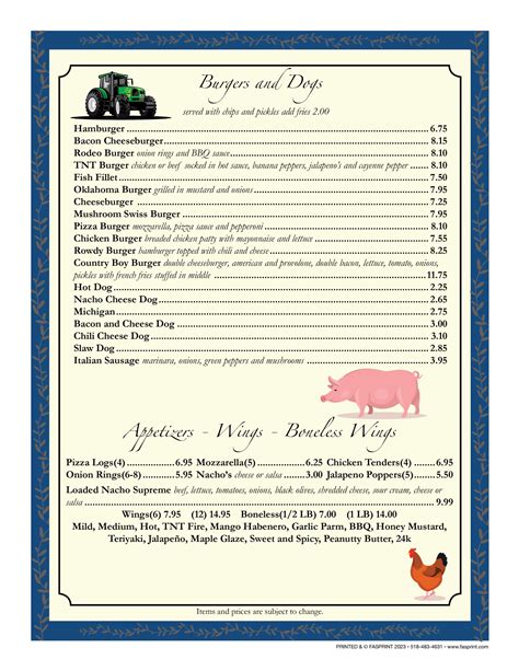 Sunrise Cafe Fasprint Menus