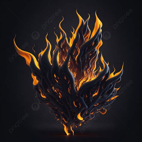 3d Fire And Burning Embers Glowing Background, 3d Fire And Burning ...