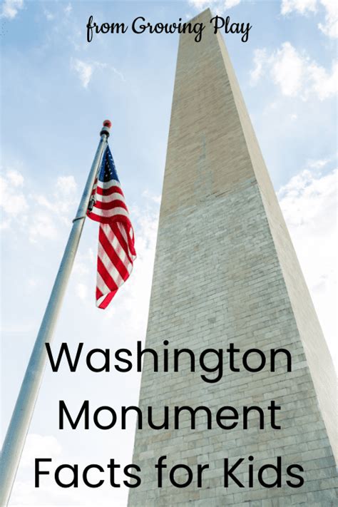 Washington Monument Facts For Kids Growing Play