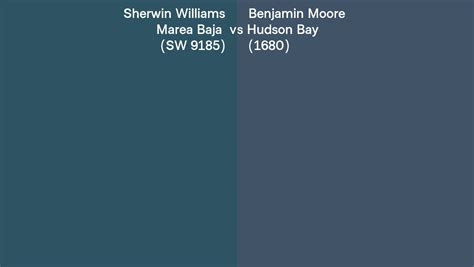 Sherwin Williams Marea Baja Sw Vs Benjamin Moore Hudson Bay