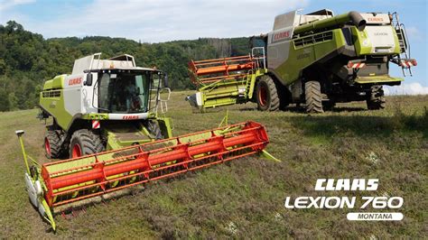 Erbsen Dreschen 2023 Mit CLAAS Lexion 760 Montana 4K YouTube