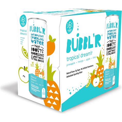 Bubbl R Antioxidant Sparkling Water Tropical Dream R Pk Fl Oz