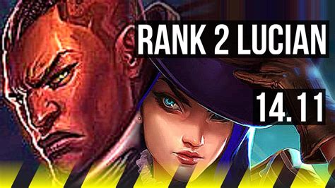 LUCIAN Milio Vs CAITLYN Rakan ADC Rank 2 Lucian Godlike Rank