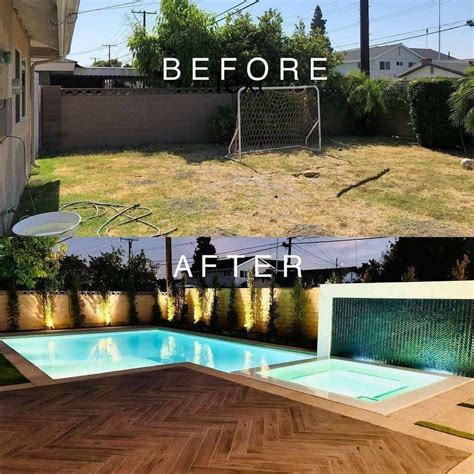 BEFORE AFTER On Twitter Backyard Pool Landscape Design Small