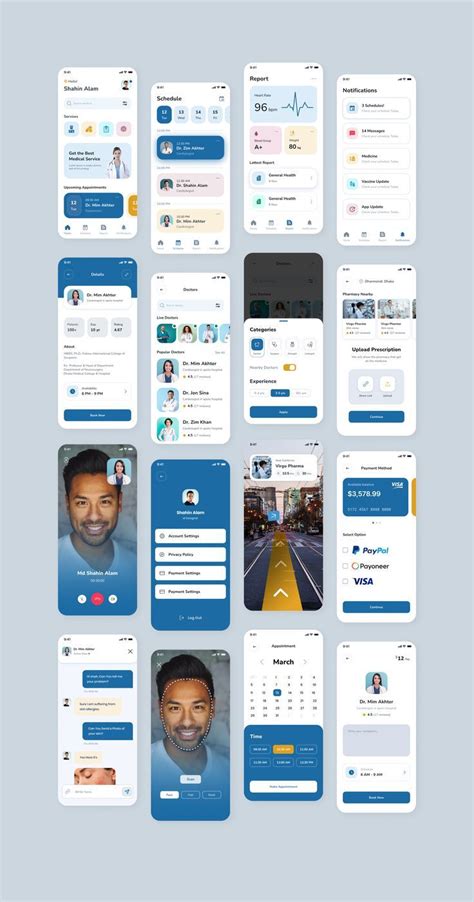 Nafa Medical App Design Figma Ios Ui Kit Health App Design Medical