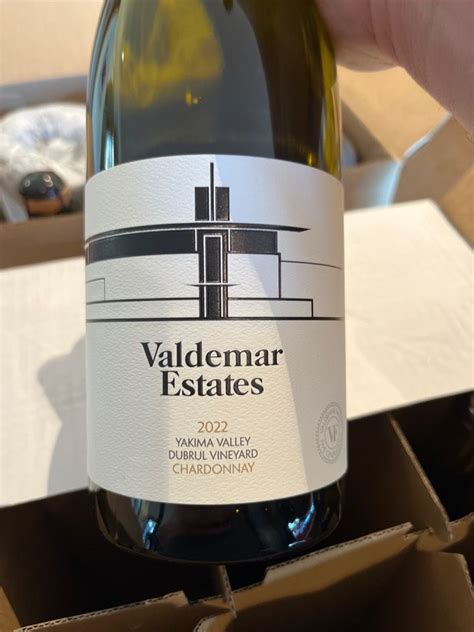 2022 Valdemar Estates Chardonnay Dubrul Vineyard Red Mountain Usa