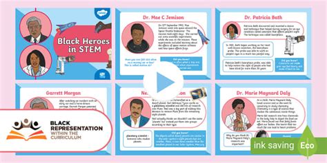 Black Representation KS1 Black Heroes In STEM Presentation