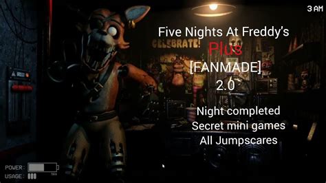 Five Nights At Freddy S Plus Fanmade Night Completed Secret