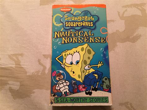 SpongeBob SquarePants: Nautical Nonsense 2002 VHS | Squarepants, Spongebob, Spongebob squarepants