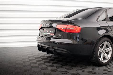 Dyfuzor Tylnego Zderzaka Street PPRO Audi A4 B8 Facelift MAPET TUNING