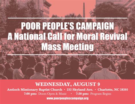 Poor People S Campaign A National Call For Moral Revival Mass Meetings