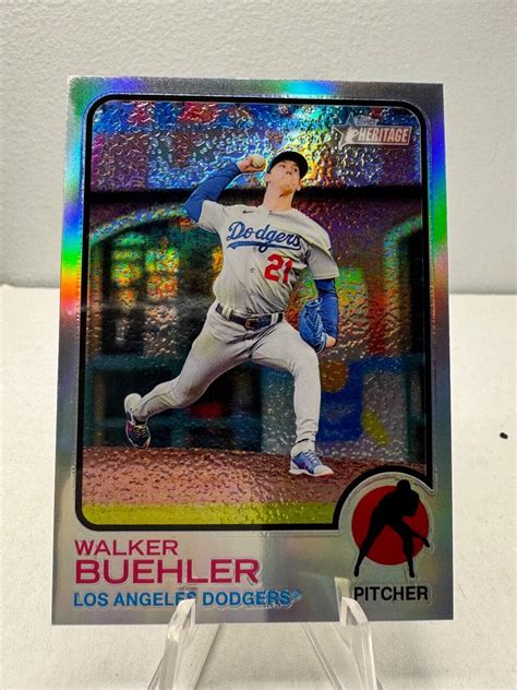 Topps Heritage Chrome Refractor Walker Buehler For