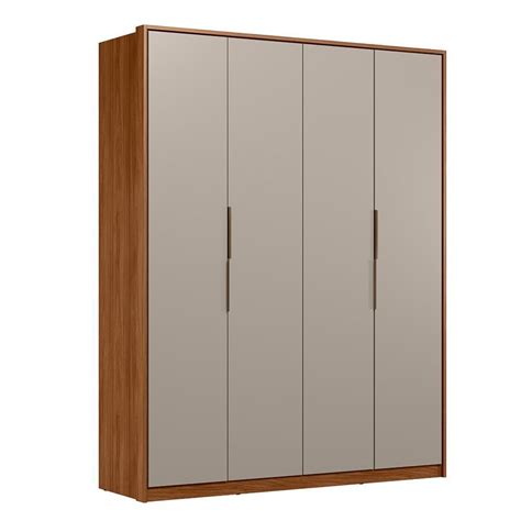 Guarda Roupa Casal Attore Portas Nogueira nude Prime Demartêz