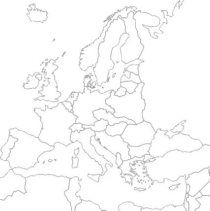 Black And White Map Of Europe Printable ClipArt Best