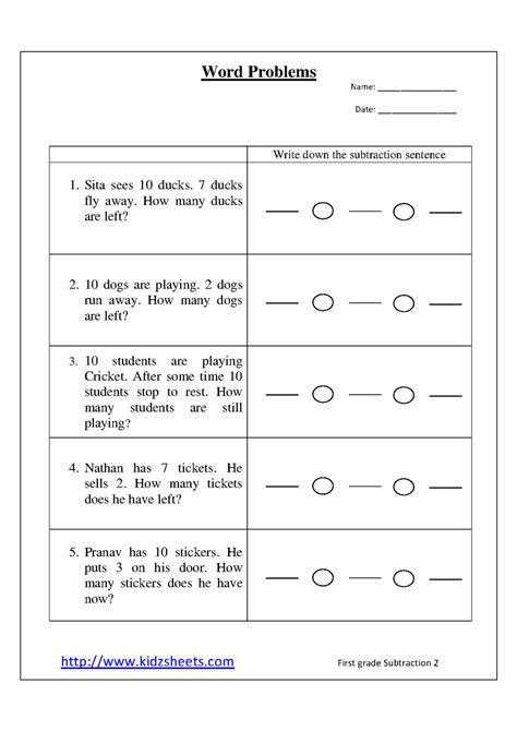 Kindergarten Problem Solving Worksheets Math Worksheets Kind