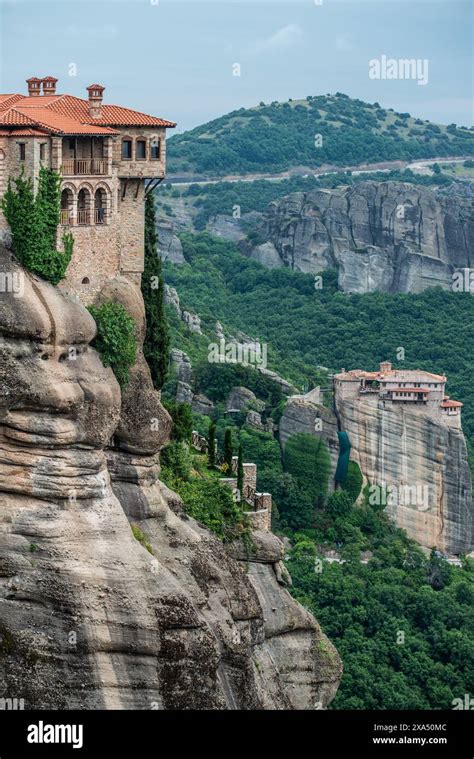 Meteora Monasteries Kalambaka Greece Stock Photo Alamy