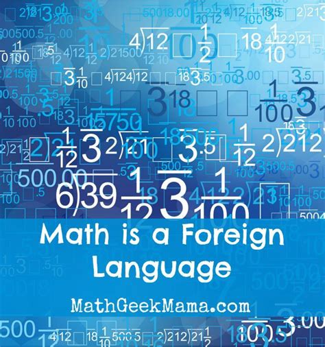 Master The Language Of Math Math Geek Mama