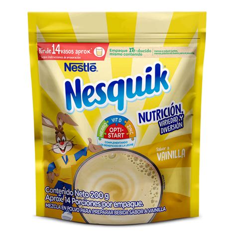 Nesquik Bebida En Polvo Sabor A Vainilla Opti Start Precio Rappi