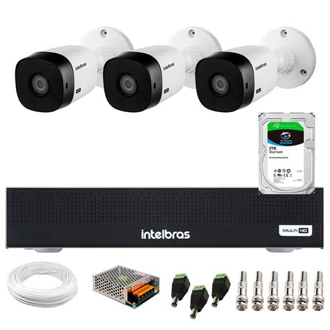 Kit C Meras Intelbras Vhl B Hdcvi Lite Hd P Lente Mm Vis O