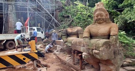 Restoration Of Heads Of Deva And Asura At Takav Gate Scheduled To