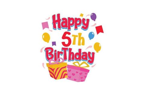 5th Birthday Clipart