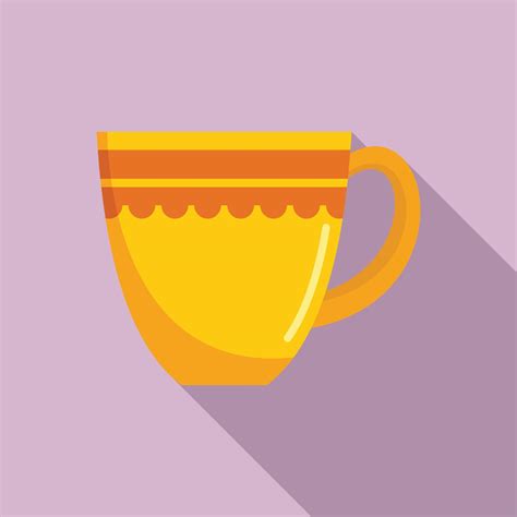 Cafe Mug Icon Flat Vector Hot Cup 14917583 Vector Art At Vecteezy