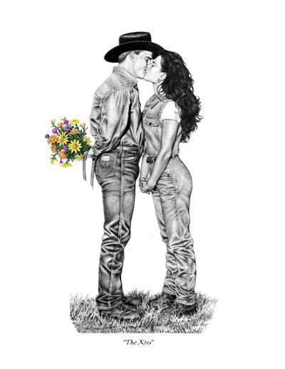 One Of My Favorite Artists Drawings Cowboy And Cowgirl Cowboy Art