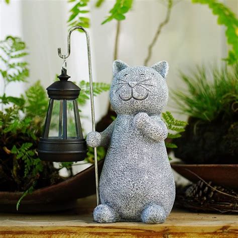 Solar Garden Cat Figurine Lamp – Ukdreamstore