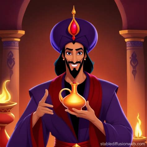 Jafar and the Genie's Bottle | Stable Diffusion Online