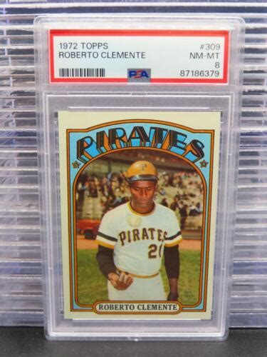 Topps Roberto Clemente Psa Pittsburgh Pirates Nm Mt Ebay