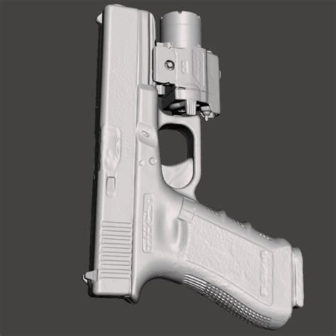 Download Stl File Glock 17 With Tlr 4 Dimensionally Accurate • 3d