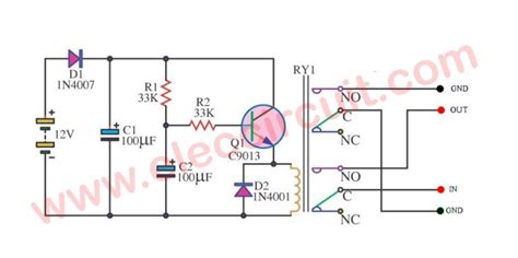 Simple Speaker Turn On Delay Circuit Eleccircuit Electronic