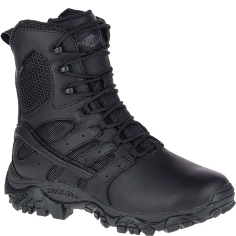 Merrell Womens Moab 2 Response Wp Uniform Boots Black Elliottsboots