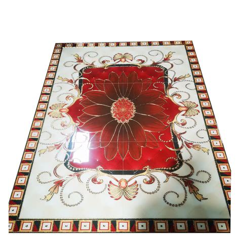 Carpet Puzzle Floor Tile Exquisite Flower Patterns Ceramic Floor