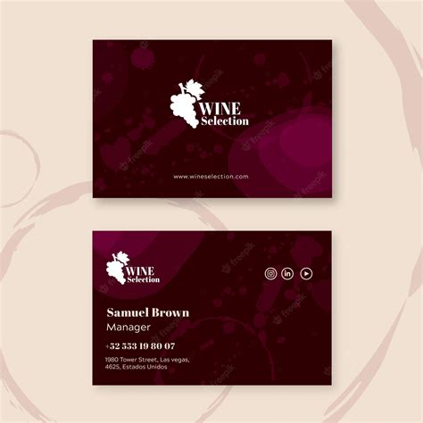 Premium Vector Double Sided Business Card