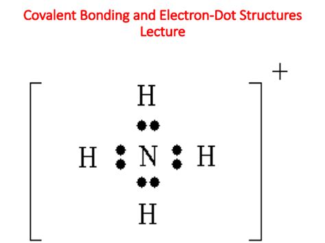 Covalent Bonding And Electron Dot Structures Lecture Chemistry