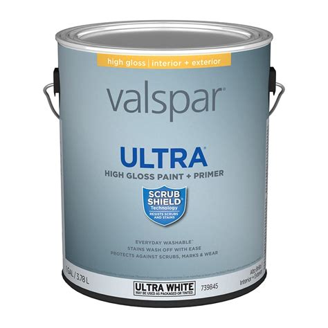 Valspar Gloss Latex Enamel Paint Actual Net Contents Fl Oz At