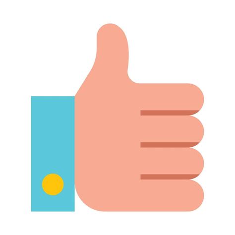 Thumbs Up Flat Icon Design 46911913 Vector Art At Vecteezy