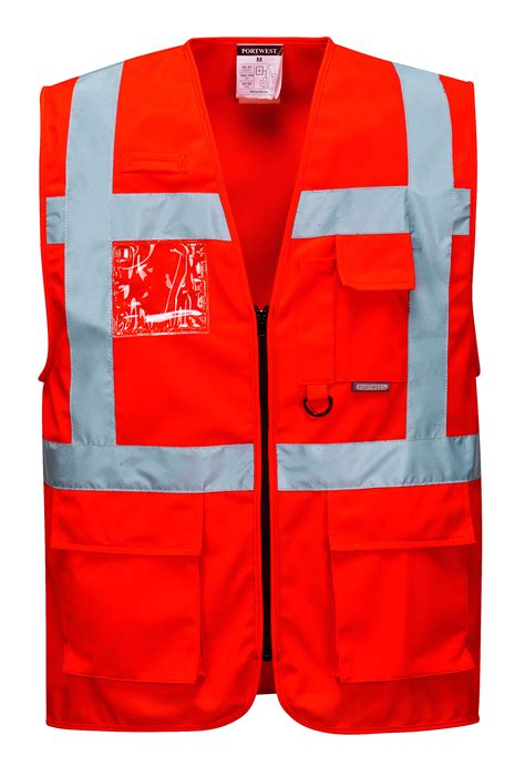 Northrock Safety Red Safety Vest With Pockets Red Reflective Vest