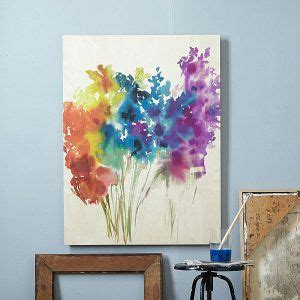 DIY Canvas Painting Ideas - Abstract Flowers