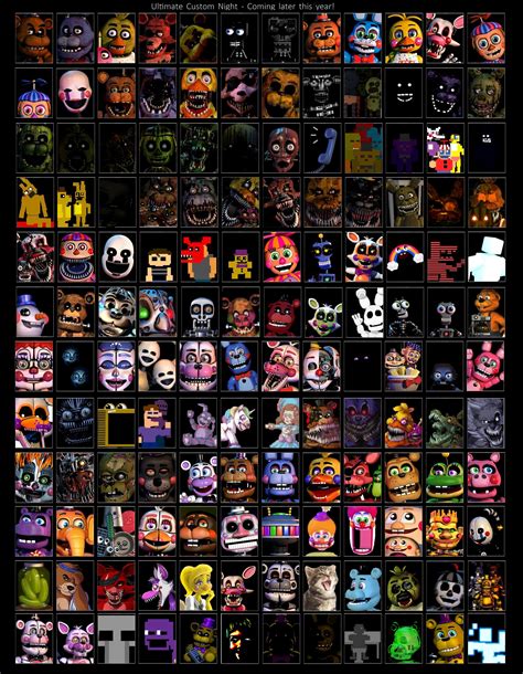 The complete Ultimate Custom Night : r/fivenightsatfreddys